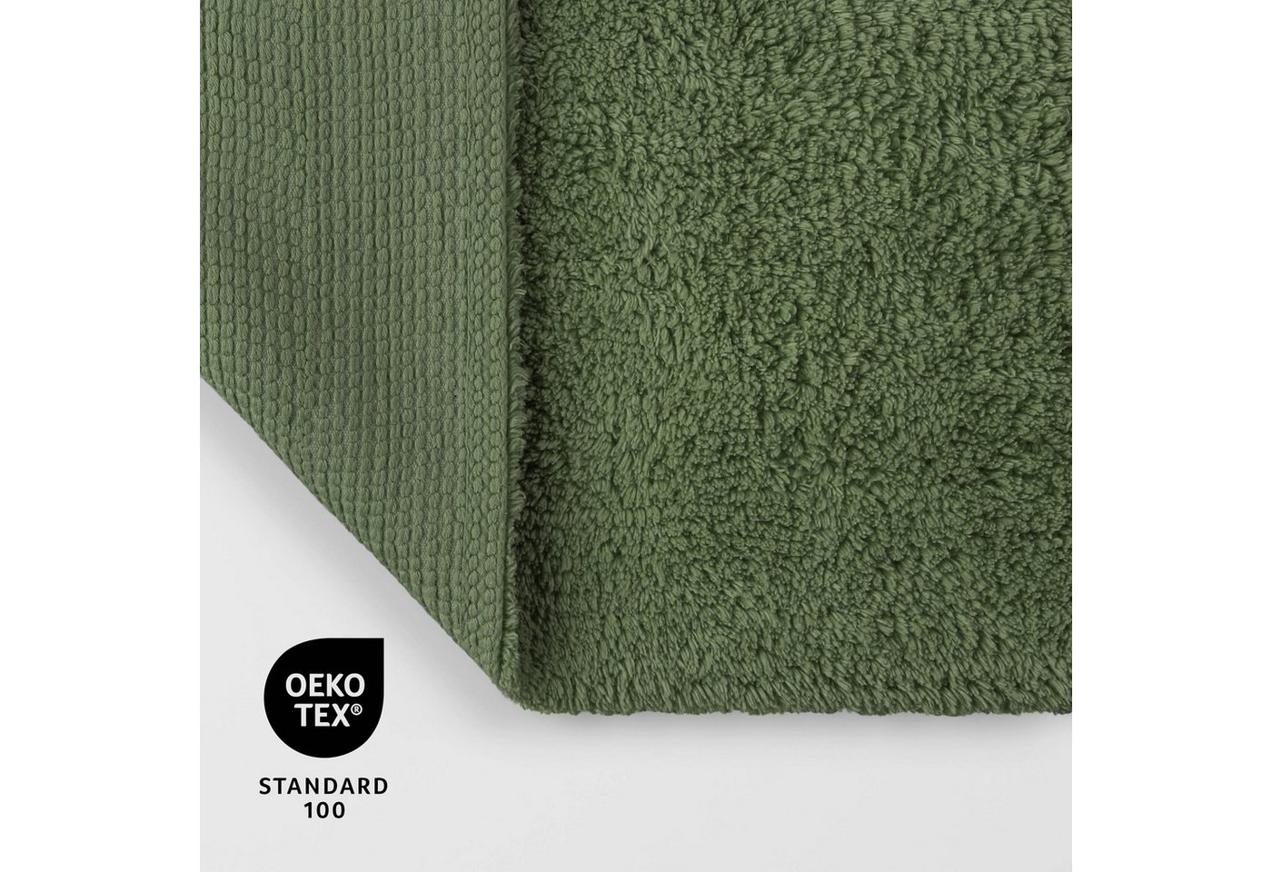 OTTO home Badematte Selenne, uni, viele Farben, Badvorleger, Badezimmer Teppich, Höhe 20 mm, rutschhemmend beschichtet, fußbodenheizungsgeeignet, Baumwolle, rec – Bild 4 von 5
