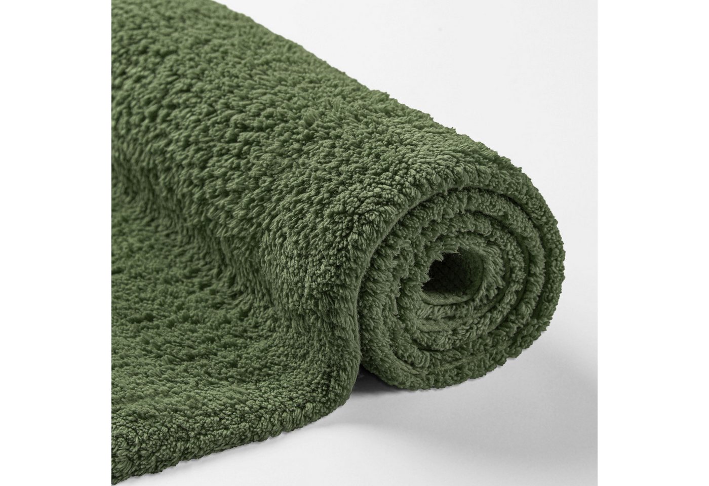 OTTO home Badematte Selenne, uni, viele Farben, Badvorleger, Badezimmer Teppich, Höhe 20 mm, rutschhemmend beschichtet, fußbodenheizungsgeeignet, Baumwolle, rec – Bild 5 von 5