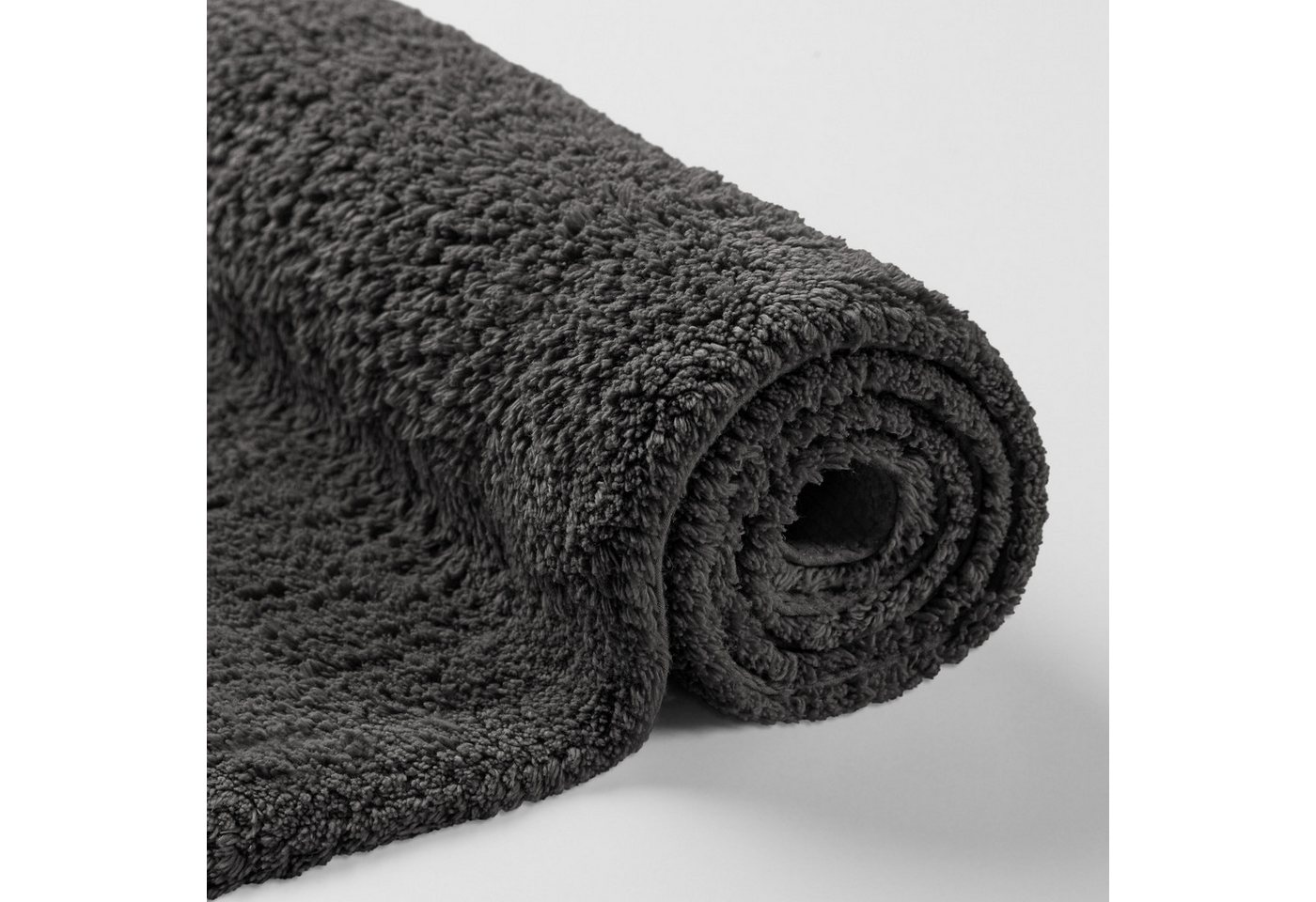 OTTO home Badematte Selenne, uni, viele Farben, Badvorleger, Badezimmer Teppich, Höhe 20 mm, rutschhemmend beschichtet, fußbodenheizungsgeeignet, Baumwolle, rec – Bild 5 von 5