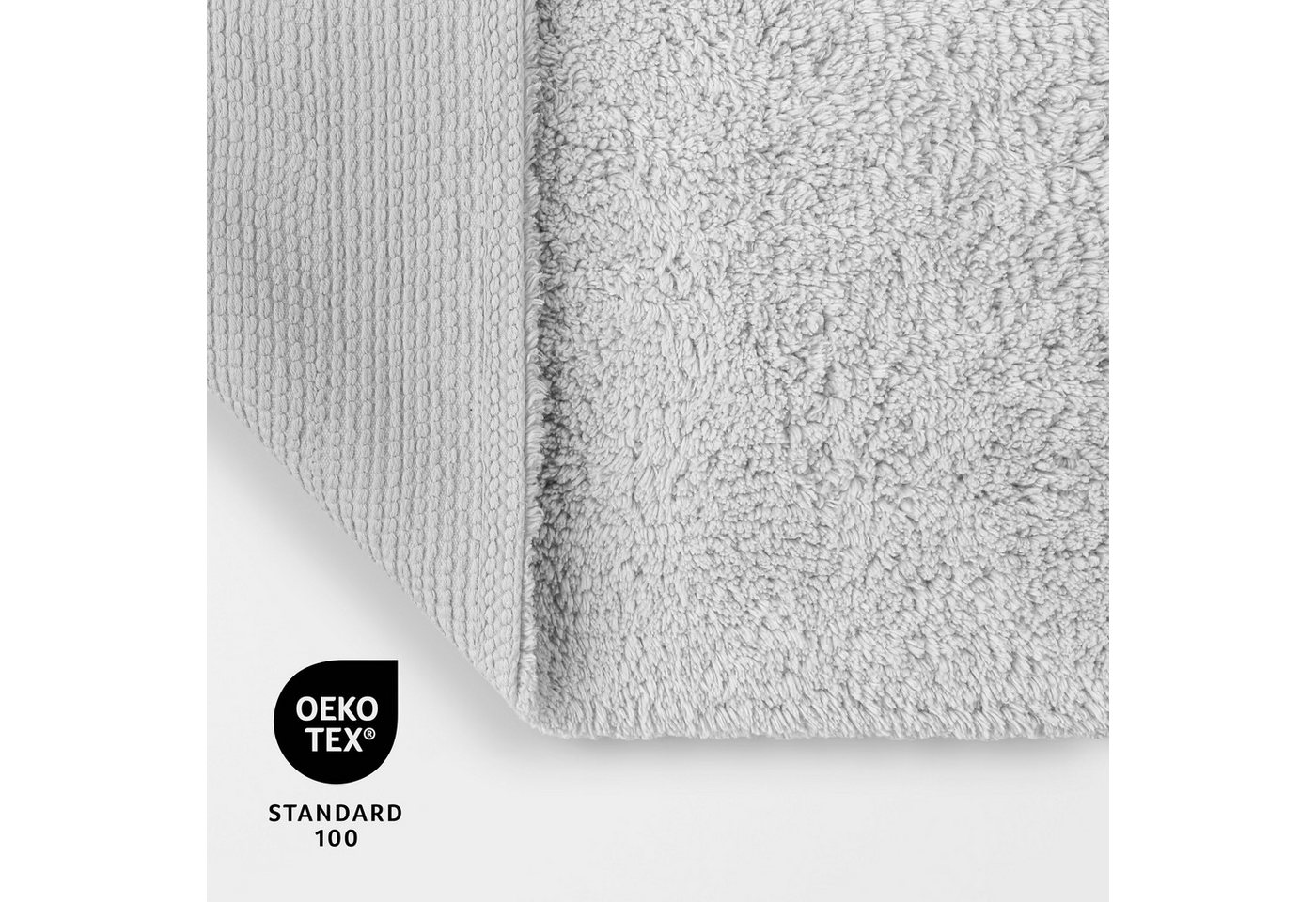 OTTO home Badematte Selenne, uni, viele Farben, Badvorleger, Badezimmer Teppich, Höhe 20 mm, rutschhemmend beschichtet, fußbodenheizungsgeeignet, Baumwolle, rec – Bild 4 von 5