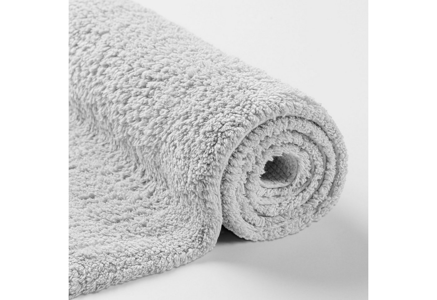 OTTO home Badematte Selenne, uni, viele Farben, Badvorleger, Badezimmer Teppich, Höhe 20 mm, rutschhemmend beschichtet, fußbodenheizungsgeeignet, Baumwolle, rec – Bild 5 von 5