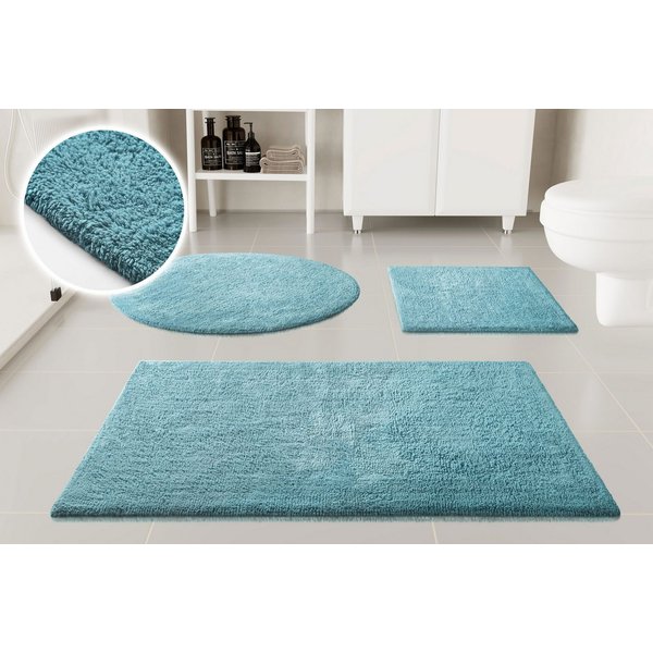 OTTO home Badematte Selenne, uni, viele Farben, Badvorleger, Badezimmer Teppich, Höhe 20 mm, rutschhemmend beschichtet, fußbodenheizungsgeeignet, Baumwolle, rec