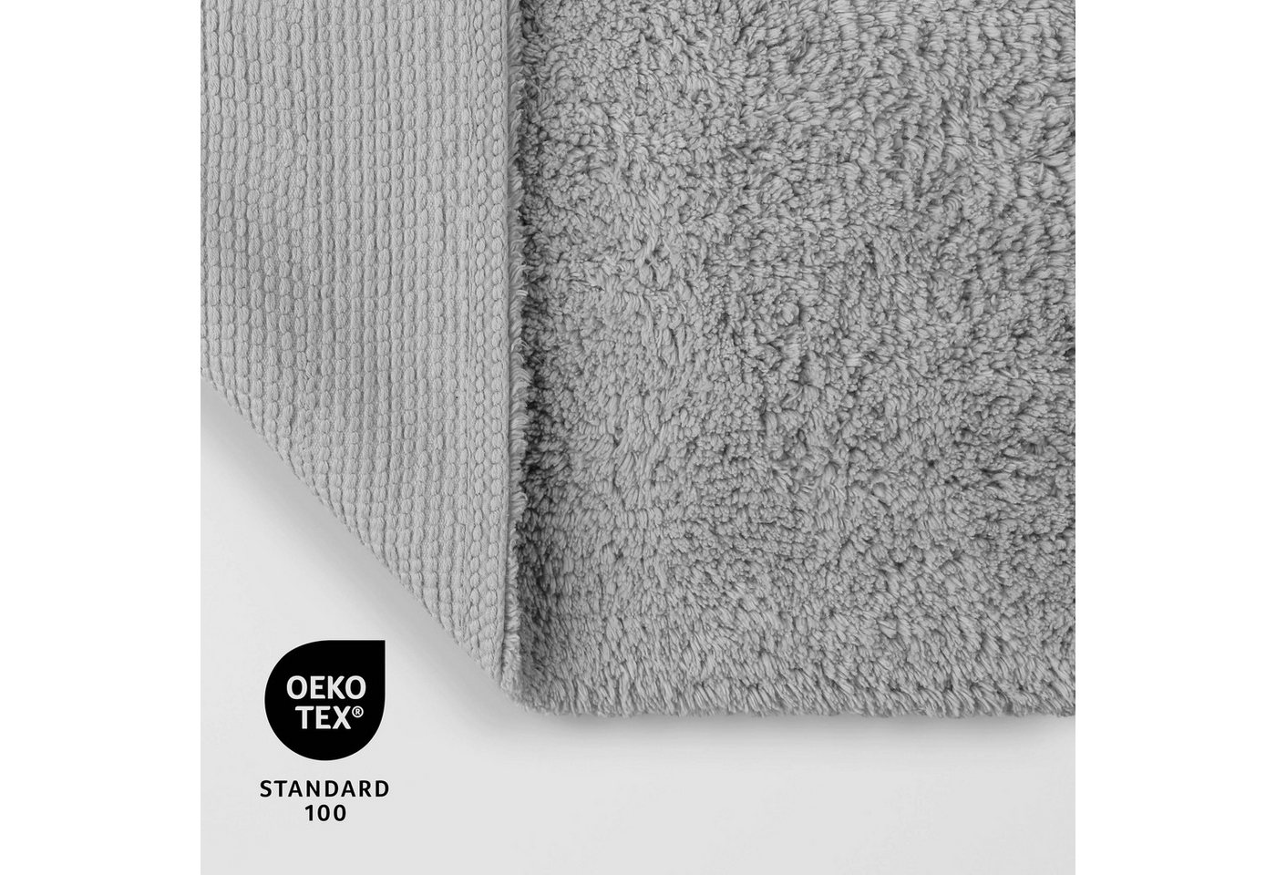 OTTO home Badematte Selenne, uni, viele Farben, Badvorleger, Badezimmer Teppich, Höhe 20 mm, rutschhemmend beschichtet, fußbodenheizungsgeeignet, Baumwolle, rec – Bild 4 von 5