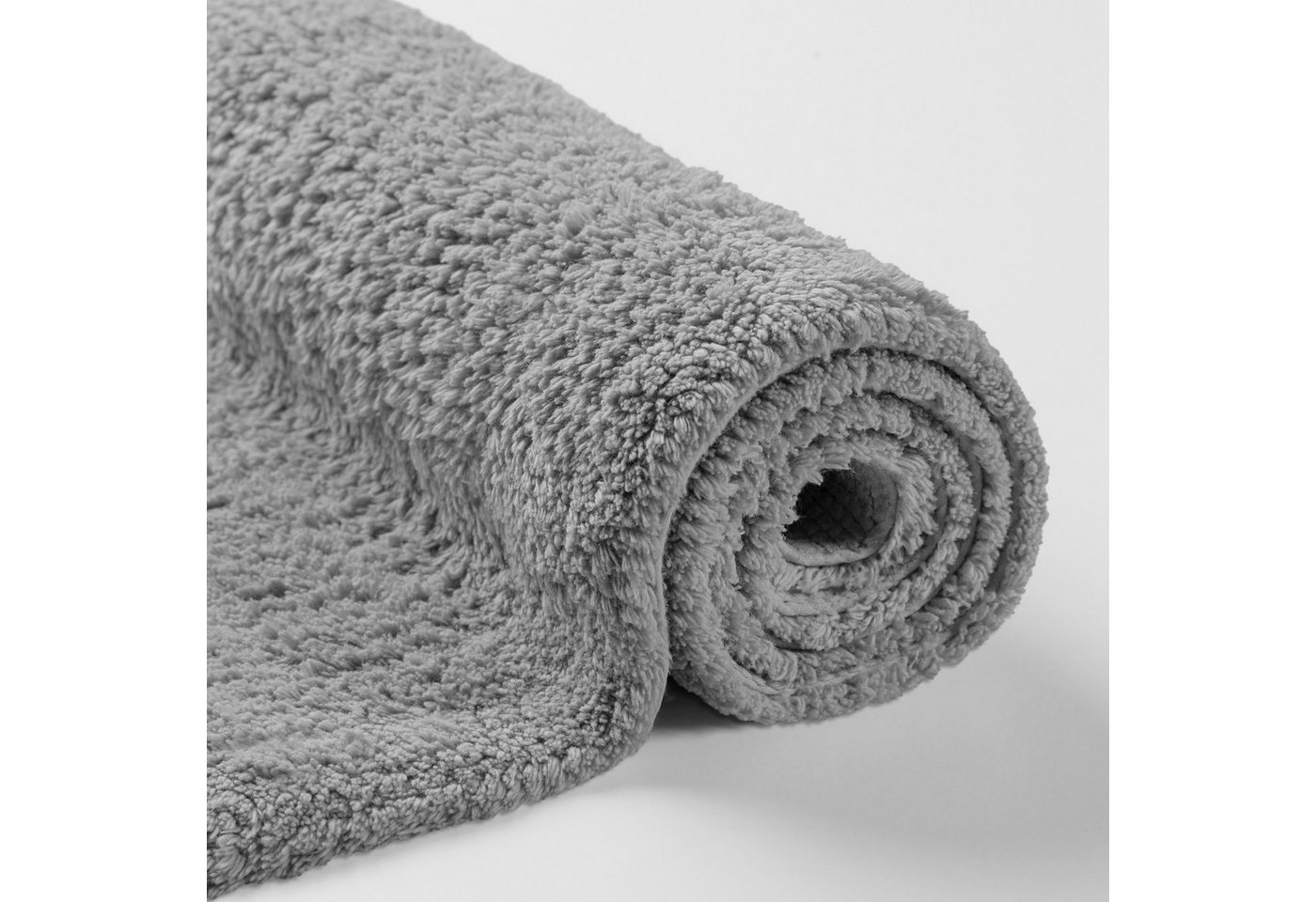 OTTO home Badematte Selenne, uni, viele Farben, Badvorleger, Badezimmer Teppich, Höhe 20 mm, rutschhemmend beschichtet, fußbodenheizungsgeeignet, Baumwolle, rec – Bild 5 von 5