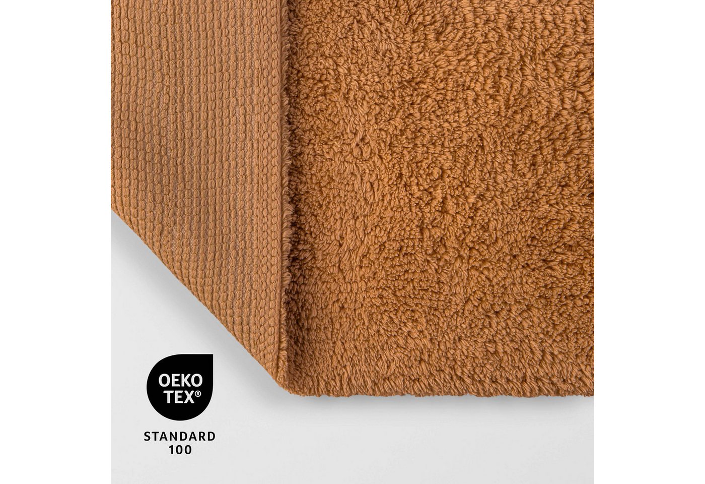 OTTO home Badematte Selenne, uni, viele Farben, Badvorleger, Badezimmer Teppich, Höhe 20 mm, rutschhemmend beschichtet, fußbodenheizungsgeeignet, Baumwolle, rec – Bild 4 von 5
