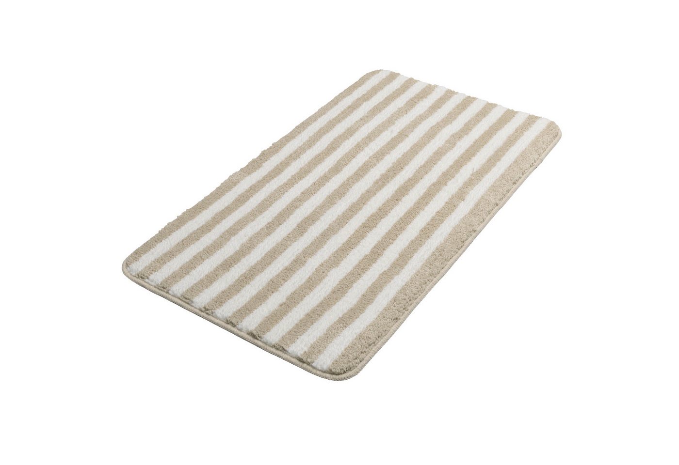 OTTO home Badematte Streifen, Jannika, Badvorleger, Badezimmer Teppich, Höhe 12 mm, rutschhemmend beschichtet, schnell trocknend, fußbodenheizungsgeeignet, Poly – Bild 2 von 5