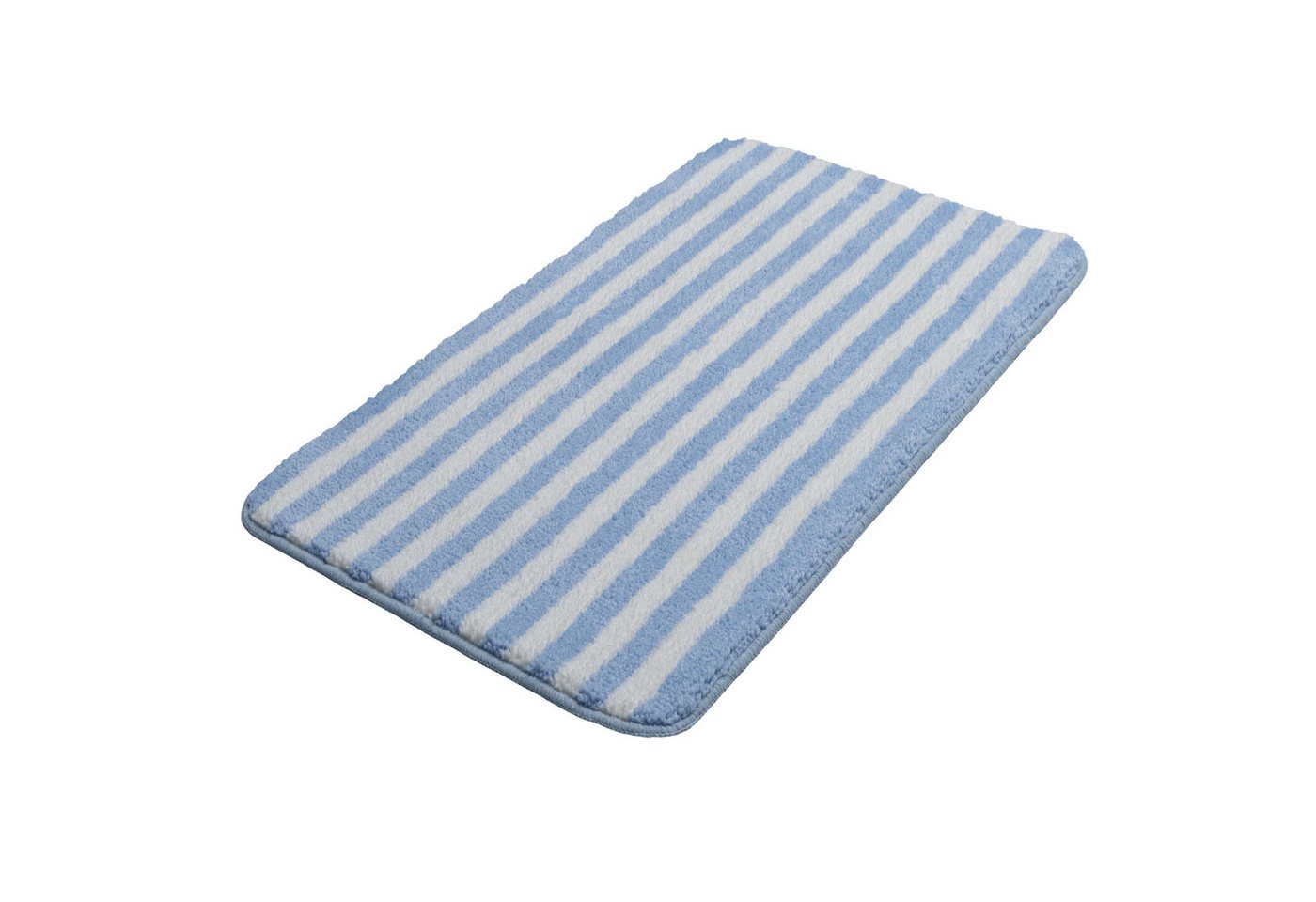 OTTO home Badematte Streifen, Jannika, Badvorleger, Badezimmer Teppich, Höhe 12 mm, rutschhemmend beschichtet, schnell trocknend, fußbodenheizungsgeeignet, Poly – Bild 2 von 5