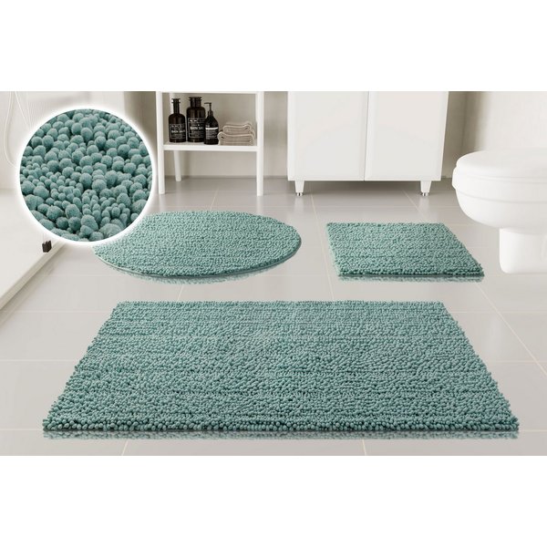 OTTO home Badematte Torrni, Höhe 22 mm, rutschhemmend beschichtet, schnell trocknend, fußbodenheizungsgeeignet, Polyester, rechteckig, Badteppich, getuftet, mod