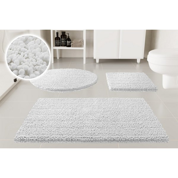 OTTO home Badematte Torrni, Höhe 22 mm, rutschhemmend beschichtet, schnell trocknend, fußbodenheizungsgeeignet, Polyester, rechteckig, Badteppich, getuftet, mod