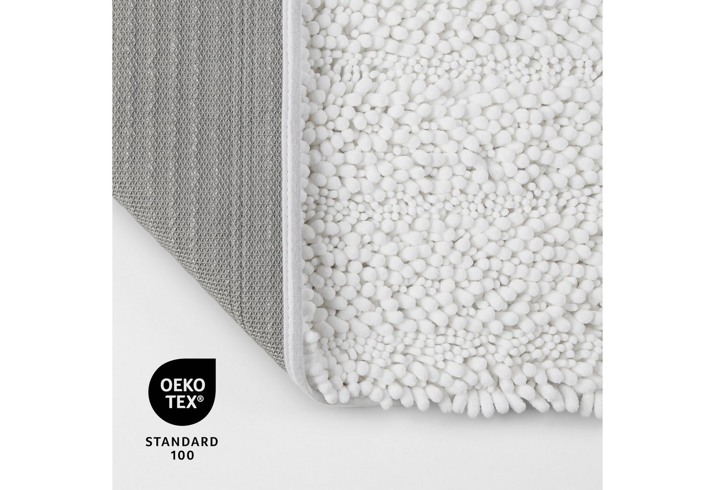 OTTO home Badematte Torrni, Höhe 22 mm, rutschhemmend beschichtet, schnell trocknend, fußbodenheizungsgeeignet, Polyester, rechteckig, Badteppich, getuftet, mod – Bild 4 von 5