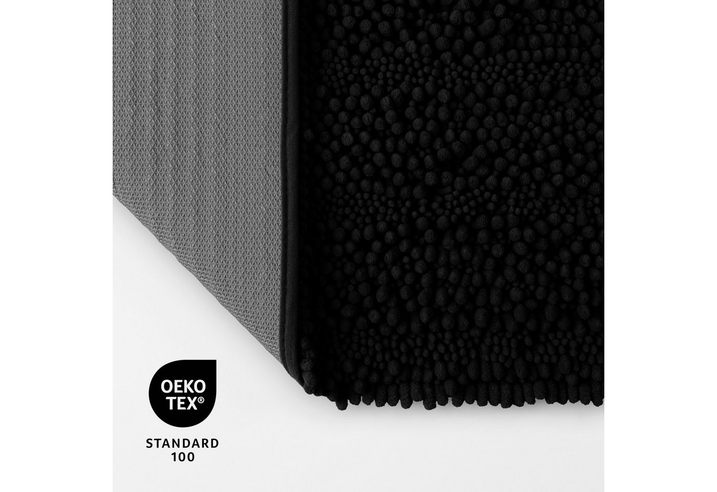OTTO home Badematte Torrni, Höhe 22 mm, rutschhemmend beschichtet, schnell trocknend, fußbodenheizungsgeeignet, Polyester, rechteckig, Badteppich, getuftet, mod – Bild 4 von 5