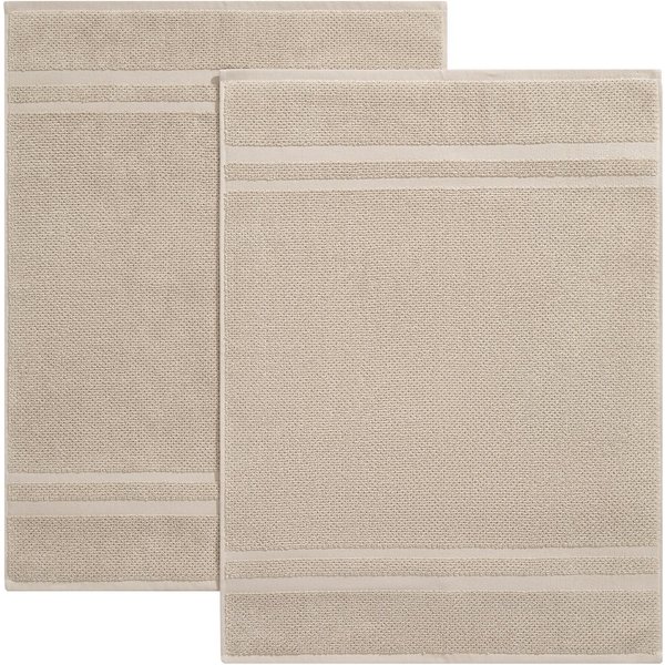 OTTO home Badematte Vanessa, 2 tlg. Hotelmatten-Set, 50x70cm, Standard & Premium, schnell trocknend, beidseitig nutzbar, strapazierfähig, Baumwolle, rechteckig,