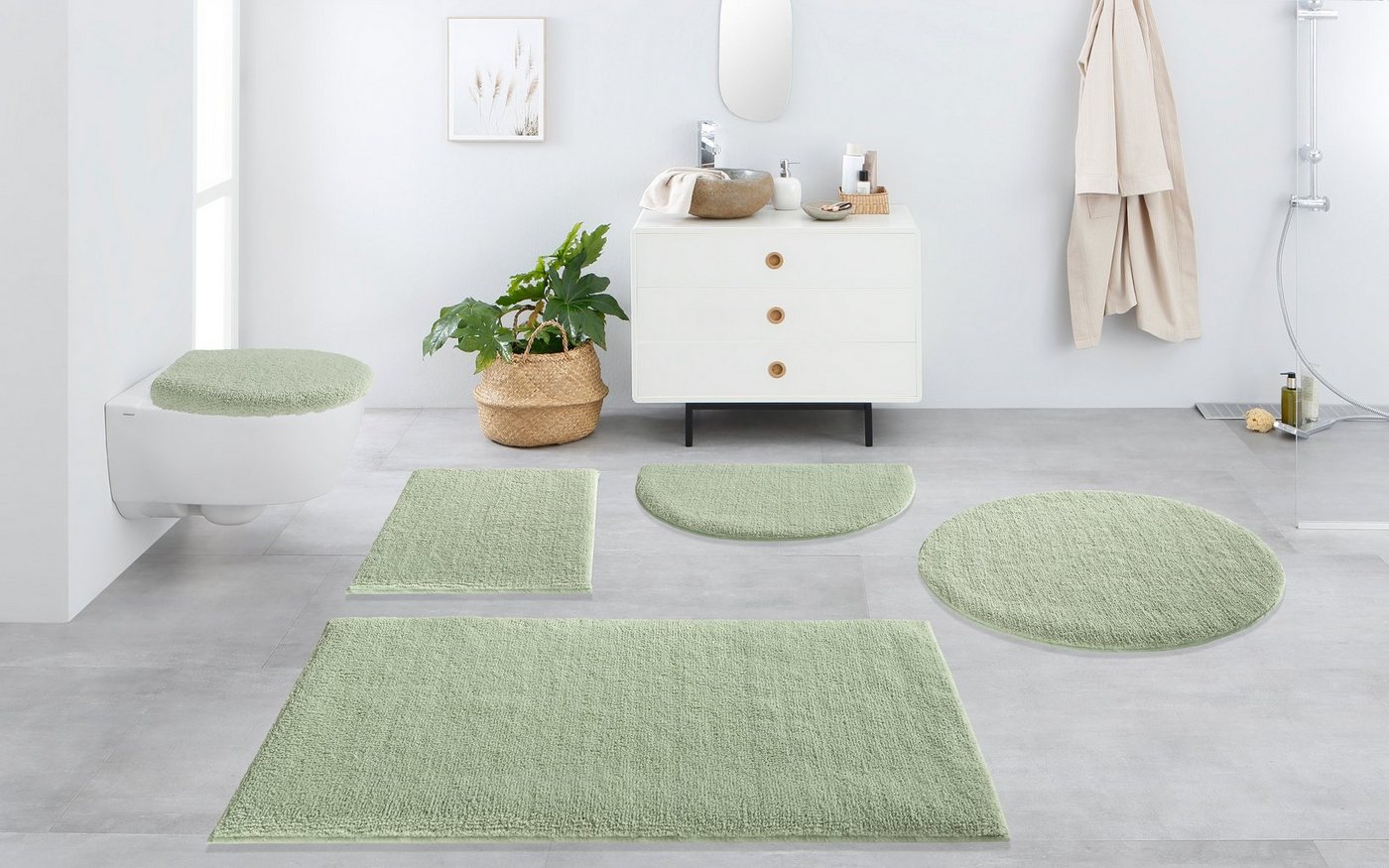 OTTO home Badematte Vanessa, Badvorleger, Badezimmer Teppich, Höhe 10 mm, rutschhemmend beschichtet, schnell trocknend, strapazierfähig, fußbodenheizungsgeeigne – Bild 3 von 5