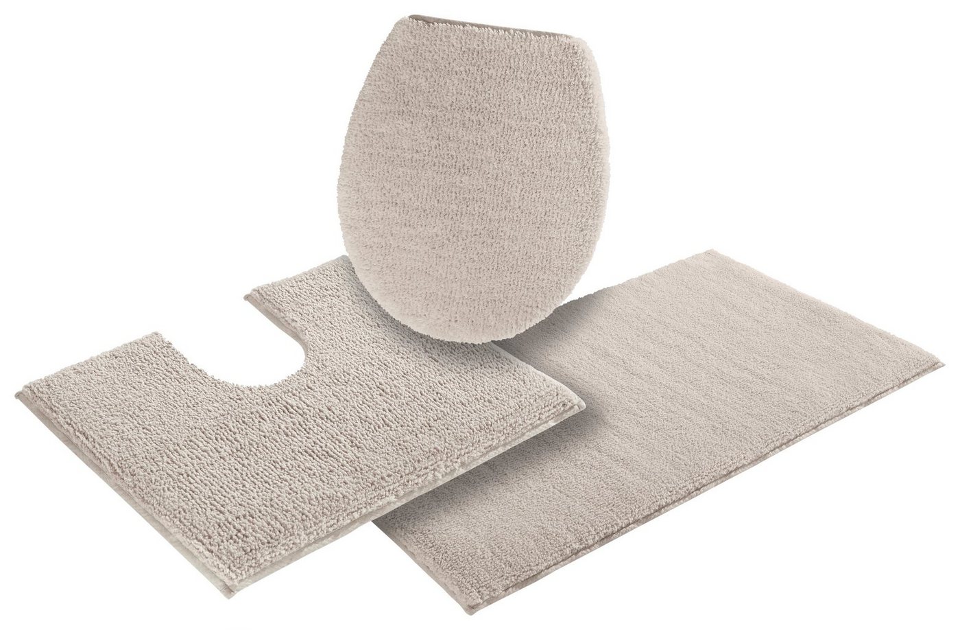 OTTO home Badematte Vanessa, Badvorleger, Badezimmer Teppich, Höhe 10 mm, rutschhemmend beschichtet, schnell trocknend, strapazierfähig, fußbodenheizungsgeeigne – Bild 2 von 5