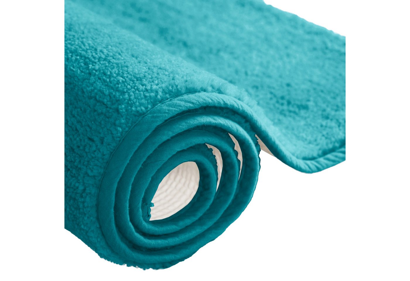 OTTO home Badematte Vanessa, Badvorleger, Badezimmer Teppich, Höhe 10 mm, rutschhemmend beschichtet, schnell trocknend, strapazierfähig, fußbodenheizungsgeeigne – Bild 5 von 5