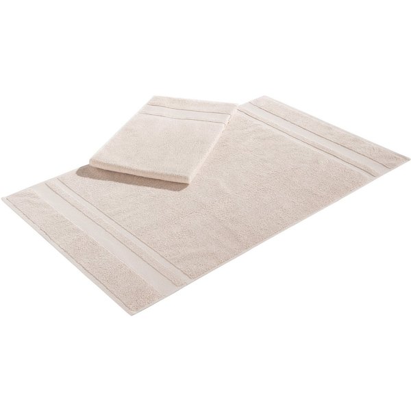 OTTO home Badematte Vanessa, 2 tlg. Hotelmatten-Set, 50x70cm, Standard & Premium, schnell trocknend, beidseitig nutzbar, strapazierfähig, Baumwolle, rechteckig,