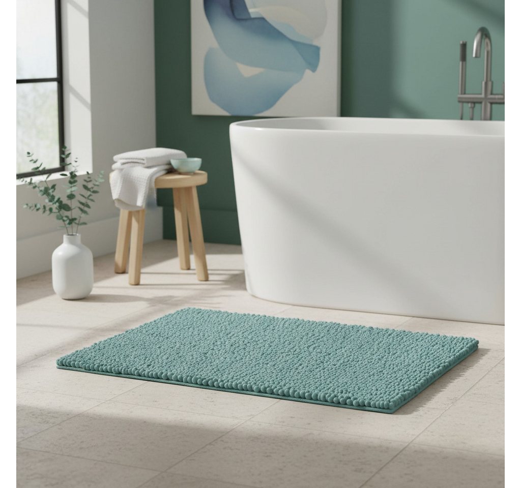 OTTO home Badematte Vanessa Chenille, Standard & Premium, 15cm oder 20cm, auch als 2er Set, rutschhemmend beschichtet, schnell trocknend, strapazierfähig, fußbo – Bild 2 von 5