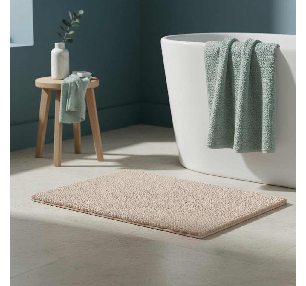 OTTO home Badematte Vanessa Chenille, Standard & Premium, 15cm oder 20cm, auch als 2er Set, rutschhemmend beschichtet, schnell trocknend, strapazierfähig, fußbo – Bild 2 von 5