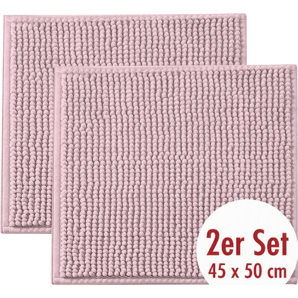 OTTO home Badematte Vanessa Chenille, Standard & Premium, 15cm oder 20cm, auch als 2er Set, rutschhemmend beschichtet, schnell trocknend, strapazierfähig, fußbo
