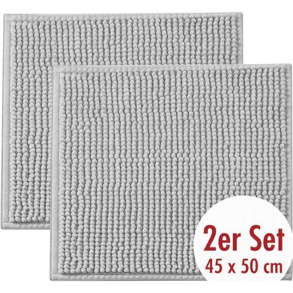 OTTO home Badematte Vanessa Chenille, Standard & Premium, 15cm oder 20cm, auch als 2er Set, rutschhemmend beschichtet, schnell trocknend, strapazierfähig, fußbo