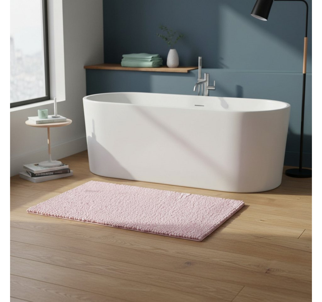OTTO home Badematte Vanessa Chenille, Standard & Premium, 15cm oder 20cm, auch als 2er Set, rutschhemmend beschichtet, schnell trocknend, strapazierfähig, fußbo – Bild 2 von 5
