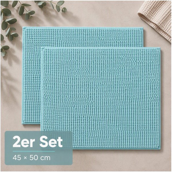 OTTO home Badematte Vanessa Chenille, Standard & Premium, 15cm oder 20cm, auch als 2er Set, rutschhemmend beschichtet, schnell trocknend, strapazierfähig, fußbo