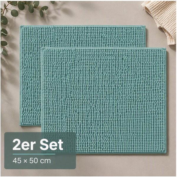 OTTO home Badematte Vanessa Chenille, Standard & Premium, 15cm oder 20cm, auch als 2er Set, rutschhemmend beschichtet, schnell trocknend, strapazierfähig, fußbo