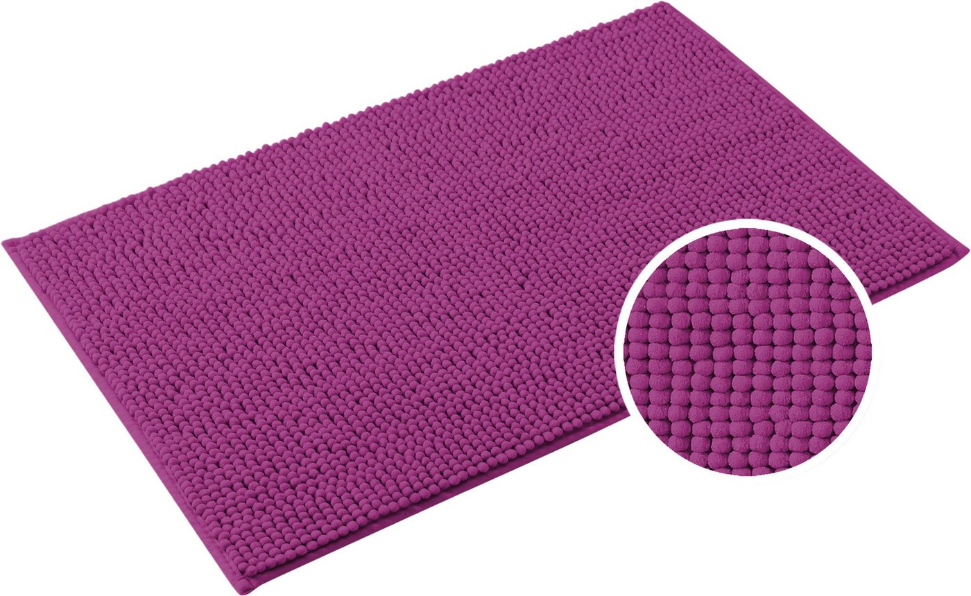 OTTO home Badematte Vanessa Chenille, Standard & Premium, 15cm oder 20cm, auch als 2er Set, rutschhemmend beschichtet, schnell trocknend, strapazierfähig, fußbo – Bild 2 von 5