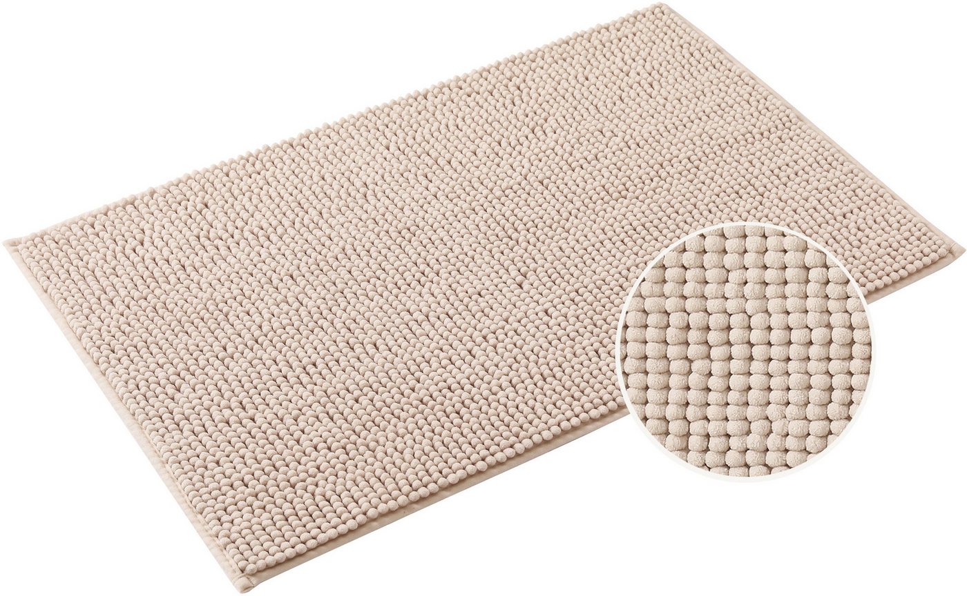 OTTO home Badematte Vanessa Chenille, Standard & Premium, 15cm oder 20cm, auch als 2er Set, rutschhemmend beschichtet, schnell trocknend, strapazierfähig, fußbo – Bild 2 von 5