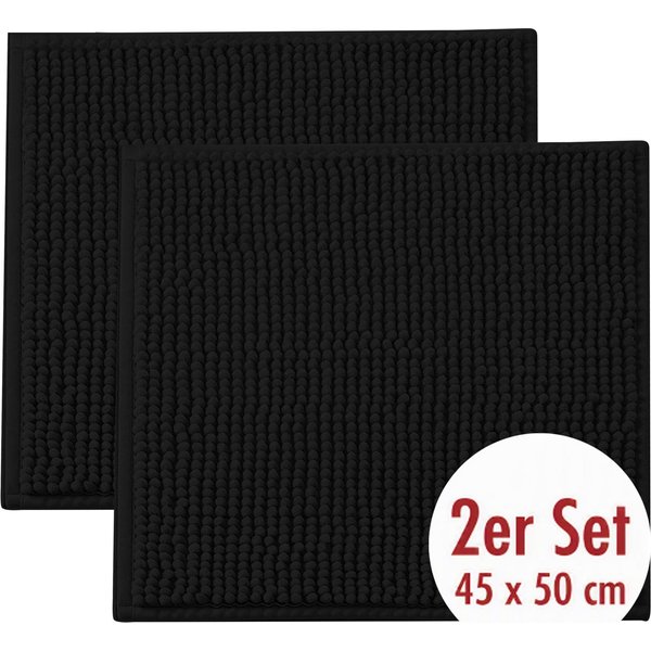 OTTO home Badematte Vanessa Chenille, Standard & Premium, 15cm oder 20cm, auch als 2er Set, rutschhemmend beschichtet, schnell trocknend, strapazierfähig, fußbo