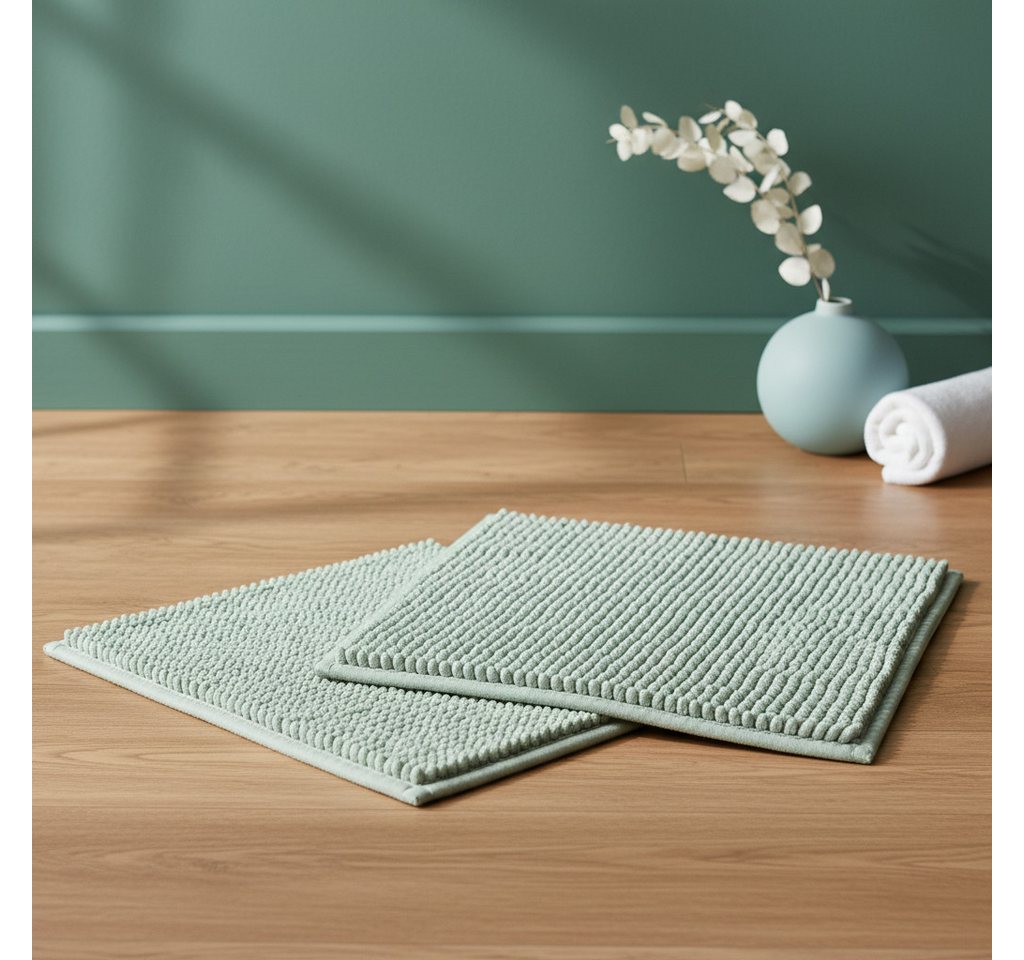OTTO home Badematte Vanessa Chenille, Standard & Premium, 15cm oder 20cm, auch als 2er Set, rutschhemmend beschichtet, schnell trocknend, strapazierfähig, fußbo – Bild 2 von 5