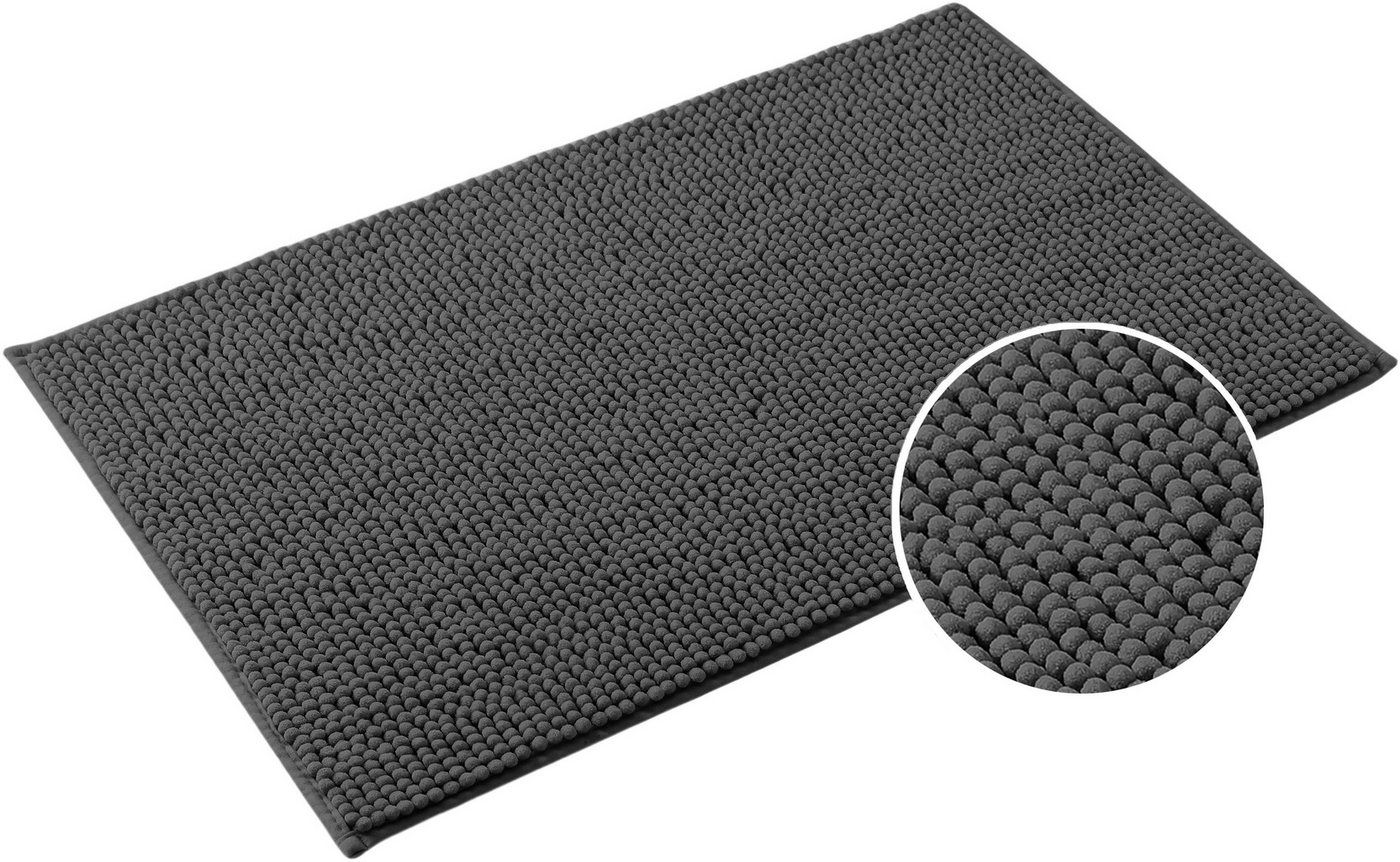 OTTO home Badematte Vanessa Chenille, Standard & Premium, 15cm oder 20cm, auch als 2er Set, rutschhemmend beschichtet, schnell trocknend, strapazierfähig, fußbo – Bild 2 von 5