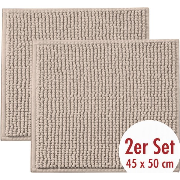 OTTO home Badematte Vanessa Chenille, Standard & Premium, 15cm oder 20cm, auch als 2er Set, rutschhemmend beschichtet, schnell trocknend, strapazierfähig, fußbo