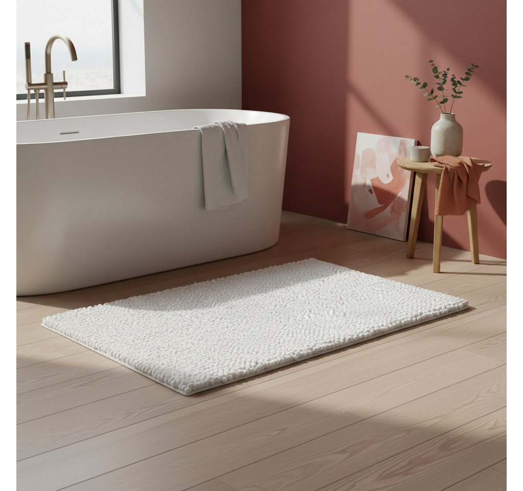 OTTO home Badematte Vanessa Chenille, Standard & Premium, 15cm oder 20cm, auch als 2er Set, rutschhemmend beschichtet, schnell trocknend, strapazierfähig, fußbo – Bild 2 von 5