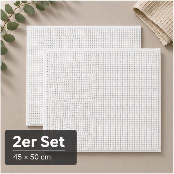 OTTO home Badematte Vanessa Chenille, Standard & Premium, 15cm oder 20cm, auch als 2er Set, rutschhemmend beschichtet, schnell trocknend, strapazierfähig, fußbo
