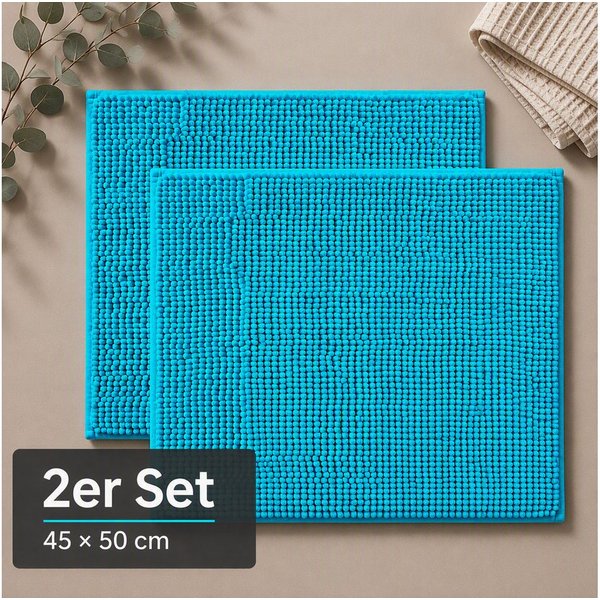 OTTO home Badematte Vanessa Chenille, Standard & Premium, 15cm oder 20cm, auch als 2er Set, rutschhemmend beschichtet, schnell trocknend, strapazierfähig, fußbo