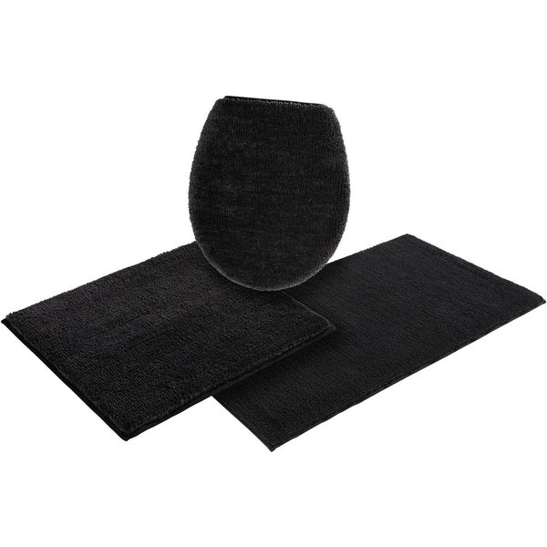 OTTO home Badematte Vanessa, Badvorleger, Badezimmer Teppich, Höhe 10 mm, rutschhemmend beschichtet, schnell trocknend, strapazierfähig, fußbodenheizungsgeeigne