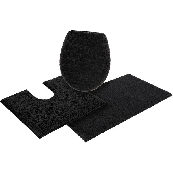 OTTO home Badematte Vanessa, Badvorleger, Badezimmer Teppich, Höhe 10 mm, rutschhemmend beschichtet, schnell trocknend, strapazierfähig, fußbodenheizungsgeeigne