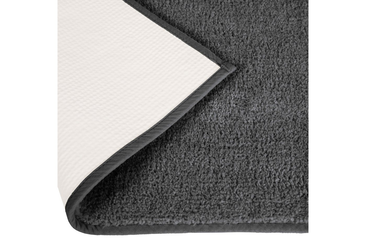 OTTO home Badematte Vanessa, Badvorleger, Badezimmer Teppich, Höhe 10 mm, rutschhemmend beschichtet, schnell trocknend, strapazierfähig, fußbodenheizungsgeeigne – Bild 4 von 5