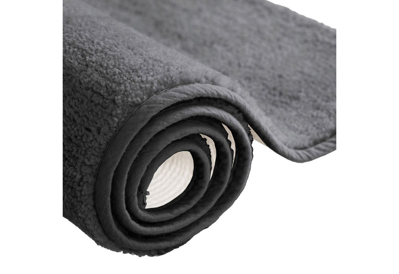 OTTO home Badematte Vanessa, Badvorleger, Badezimmer Teppich, Höhe 10 mm, rutschhemmend beschichtet, schnell trocknend, strapazierfähig, fußbodenheizungsgeeigne – Bild 5 von 5
