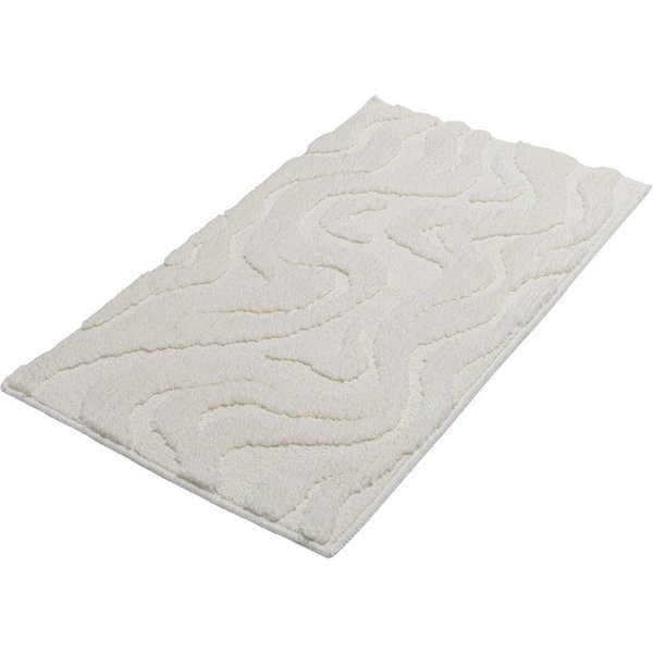 OTTO home Badematte Wave, Badvorleger, Badezimmer Teppich, Höhe 10 mm, rutschhemmend beschichtet, schnell trocknend, fußbodenheizungsgeeignet, Polyester, rechte