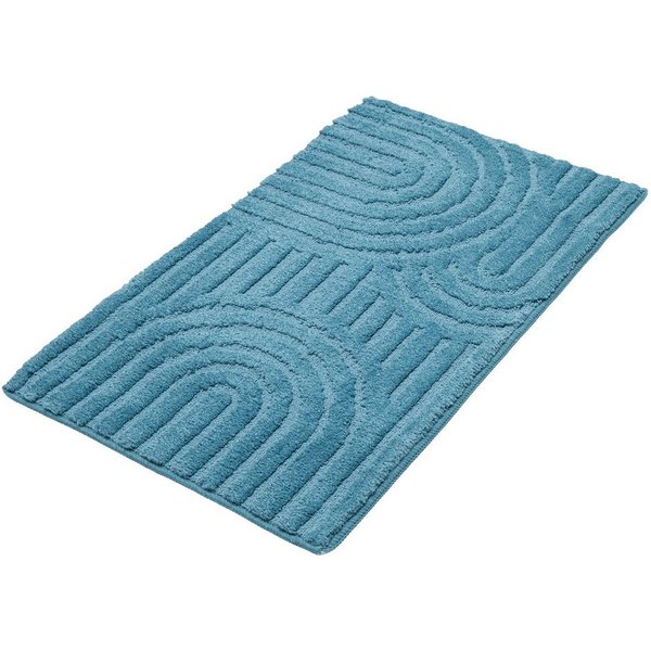 OTTO home Badematte Zen, Badvorleger, Badezimmer Teppich, Duschvorleger, Höhe 10 mm, rutschhemmend beschichtet, schnell trocknend, fußbodenheizungsgeeignet, Pol