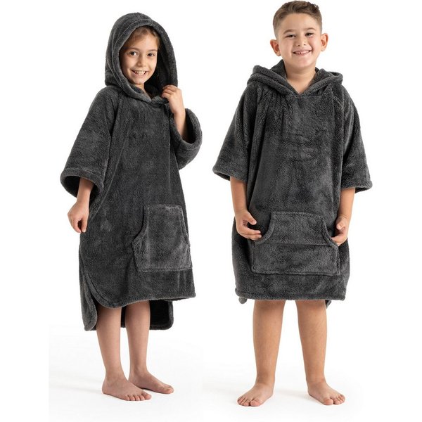 OTTO home Badeponcho Lillou, für Kinder, ideal für Urlaub oder im Schwimmbad, Midilänge, Microfaser, Kapuze, ohne, weich und kuschelig, Fleece, plüsch, Surfponc
