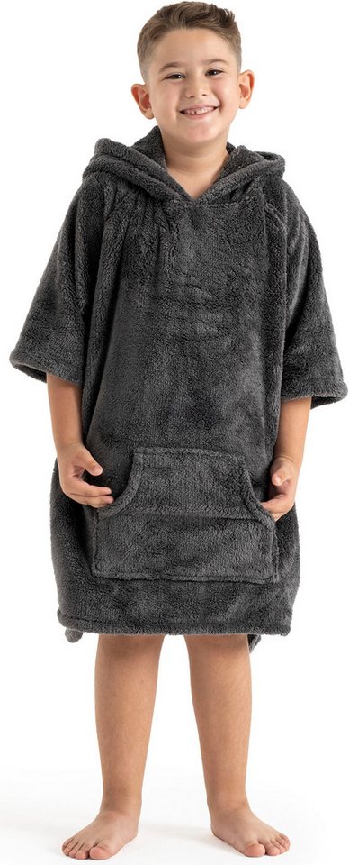 OTTO home Badeponcho Lillou, für Kinder, ideal für Urlaub oder im Schwimmbad, Midilänge, Microfaser, Kapuze, ohne, weich und kuschelig, Fleece, plüsch, Surfponc – Bild 5 von 5