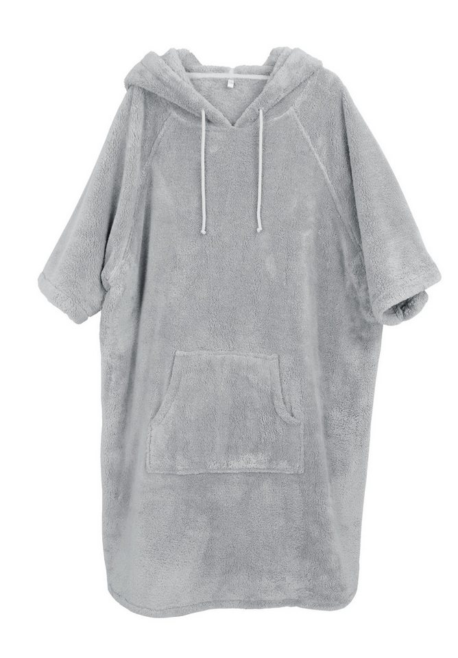 OTTO home Badeponcho Lillou, Surfponcho ideal für Sauna, Spa & im Urlaub, Langform, Microfaser, Kapuze, ohne, weich und kuschelig, plüsch, Fleece, Unisex, für D – Bild 3 von 5