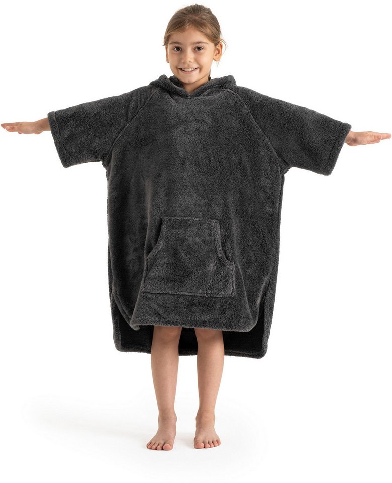OTTO home Badeponcho Lillou, für Kinder, ideal für Urlaub oder im Schwimmbad, Midilänge, Microfaser, Kapuze, ohne, weich und kuschelig, Fleece, plüsch, Surfponc – Bild 4 von 5