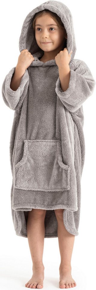 OTTO home Badeponcho Lillou, für Kinder, ideal für Urlaub oder im Schwimmbad, Midilänge, Microfaser, Kapuze, ohne, weich und kuschelig, Fleece, plüsch, Surfponc – Bild 5 von 5