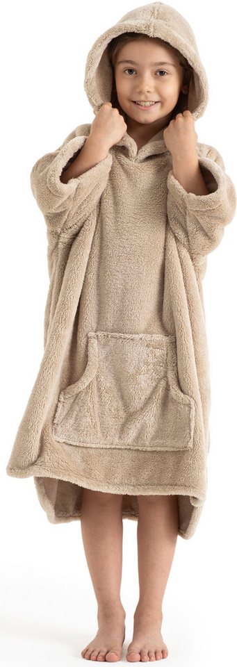 OTTO home Badeponcho Lillou, für Kinder, ideal für Urlaub oder im Schwimmbad, Midilänge, Microfaser, Kapuze, ohne, weich und kuschelig, Fleece, plüsch, Surfponc – Bild 5 von 5