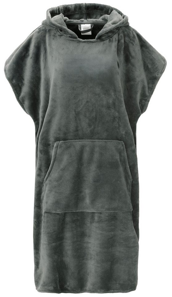 OTTO home Badeponcho Miia, Surfponcho ideal für Sauna, Spa & im Urlaub, Langform, Microfaser, Kapuze, ohne, weich und kuschelig, plüsch, Unisex, für Damen und H – Bild 2 von 5