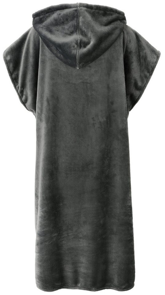 OTTO home Badeponcho Miia, Surfponcho ideal für Sauna, Spa & im Urlaub, Langform, Microfaser, Kapuze, ohne, weich und kuschelig, plüsch, Unisex, für Damen und H – Bild 4 von 5